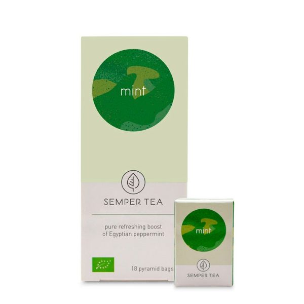 Té de menta ecológica piramide