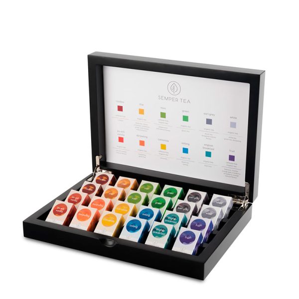 caja para tés 24 piramides