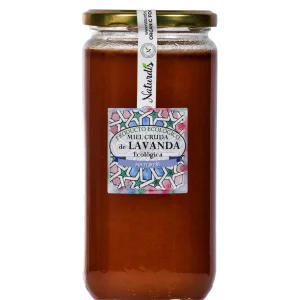 Miel Cruda de Lavanda Ecológica | Relajante Natural y Suave | Naturdis - 500 ml.